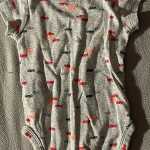 Carter's Gray and Red Bodysuit One Piece